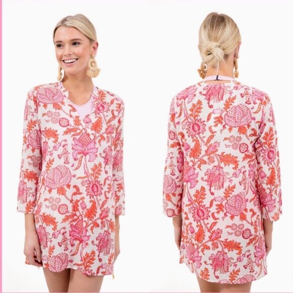 Roberta Roller Rabbit Tops - SOLD ON EBAY Roberta Roller Rabbit Amanda Kurta Orange size Medium